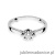 Pierścionek W062 Diament 0,15ct białe złoto