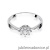 Pierścionek W072 Diament 0,10ct białe złoto