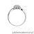 Pierścionek W072 Diament 0,10ct białe złoto