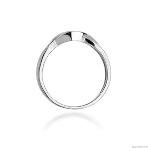 Pierścionek W083 Diament 0,05ct białe złoto