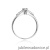 Pierścionek W088 Diament 0,10ct białe złoto