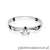 Pierścionek W088 Diament 0,12ct białe złoto