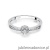 Pierścionek W091 Diament 0,04ct białe złoto