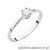 Pierścionek W111T Diament 0,03ct białe złoto