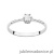 Pierścionek W111T Diament 0,03ct białe złoto