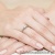 Pierścionek W133 Diament 0,15ct białe złoto