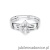 Pierścionek W155 Diament 0,12ct białe złoto