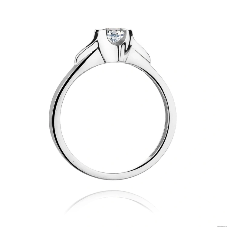 Pierścionek W155 Diament 0,30ct białe złoto