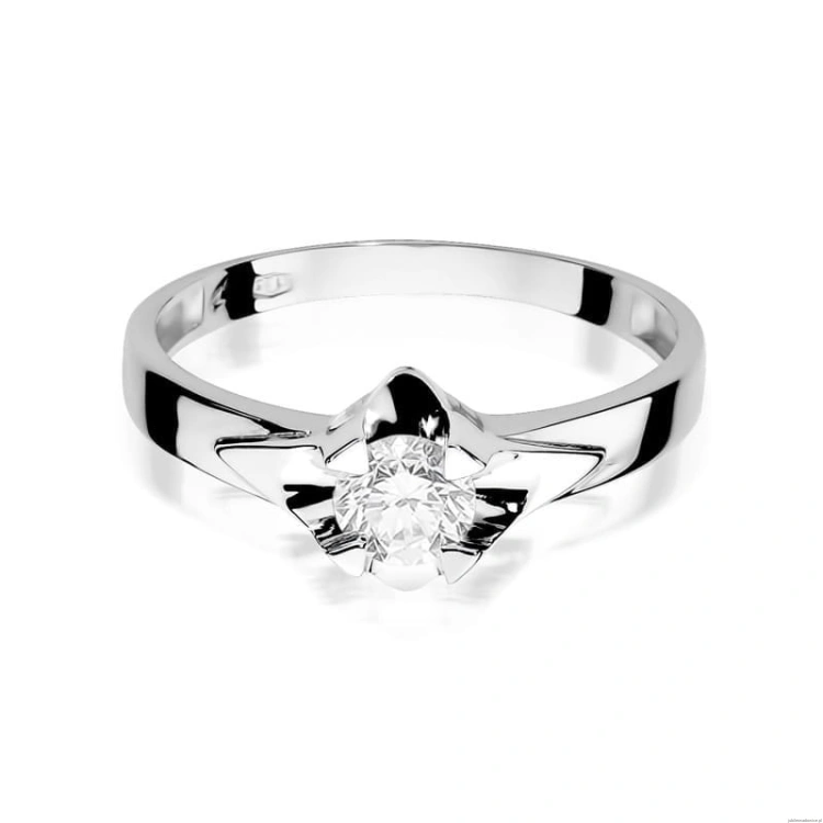 Pierścionek W155 Diament 0,50ct białe złoto