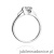 Pierścionek W155 Diament 0,50ct białe złoto