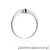 Pierścionek W160 Diament 0,13ct białe złoto