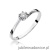 Pierścionek W163 Diament 0,10ct białe złoto