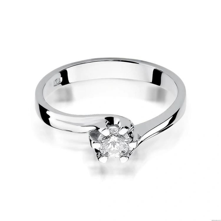 Pierścionek W163 Diament 0,30ct białe złoto