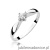 Pierścionek W171 Diament 0,12ct białe złoto