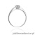 Pierścionek W171 Diament 0,12ct białe złoto