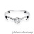 Pierścionek W173 Diament 0,15ct białe złoto