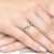 Pierścionek W173 Diament 0,15ct białe złoto