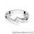 Pierścionek W177 Diament 0,13ct białe złoto