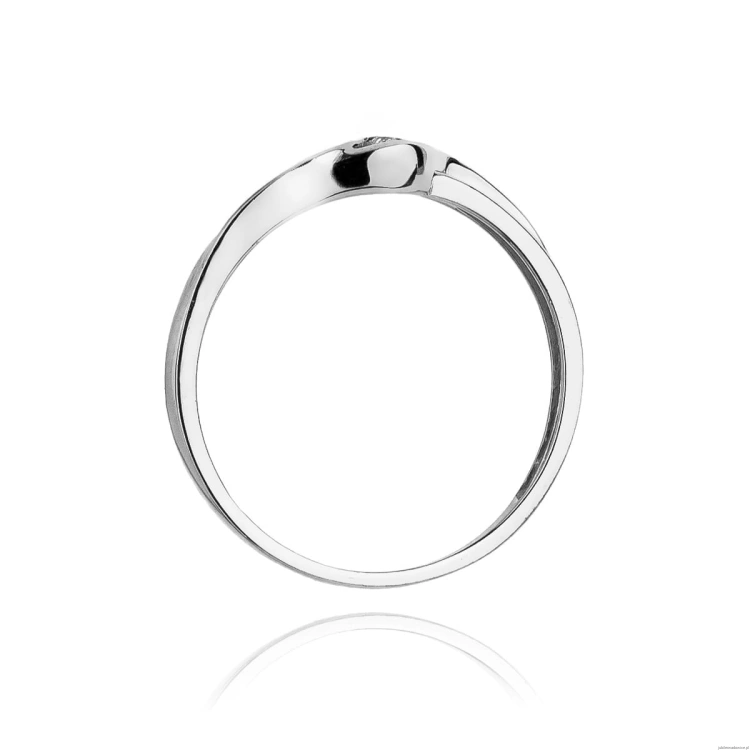 Pierścionek W178 Diament 0,04ct białe złoto