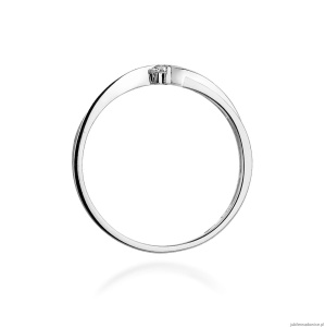Pierścionek W181 Diament 0,04ct białe złoto