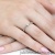 Pierścionek W181 Diament 0,04ct białe złoto