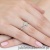 Pierścionek W184 Diament 0,10ct białe złoto