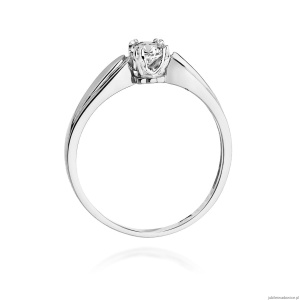 Pierścionek W197 Diament 0,24ct białe złoto