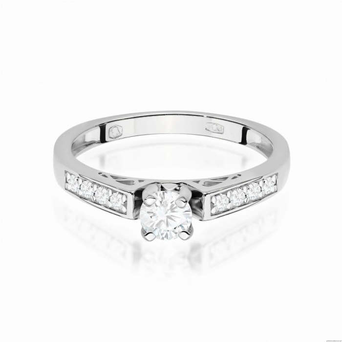 Pierścionek W198 Diament 0,30ct białe złoto