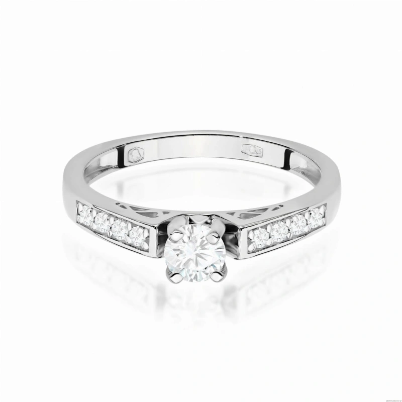 Pierścionek W198 Diament 0,30ct białe złoto