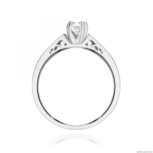 Pierścionek W198 Diament 0,30ct białe złoto