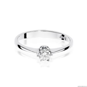 Pierścionek W220 Diament 0,20ct białe złoto