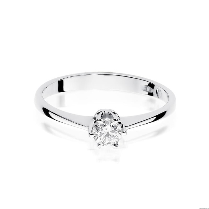 Pierścionek W220 Diament 0,20ct białe złoto