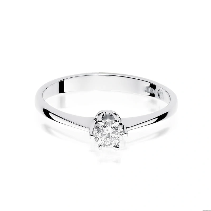 Pierścionek W220 Diament 0,20ct białe złoto