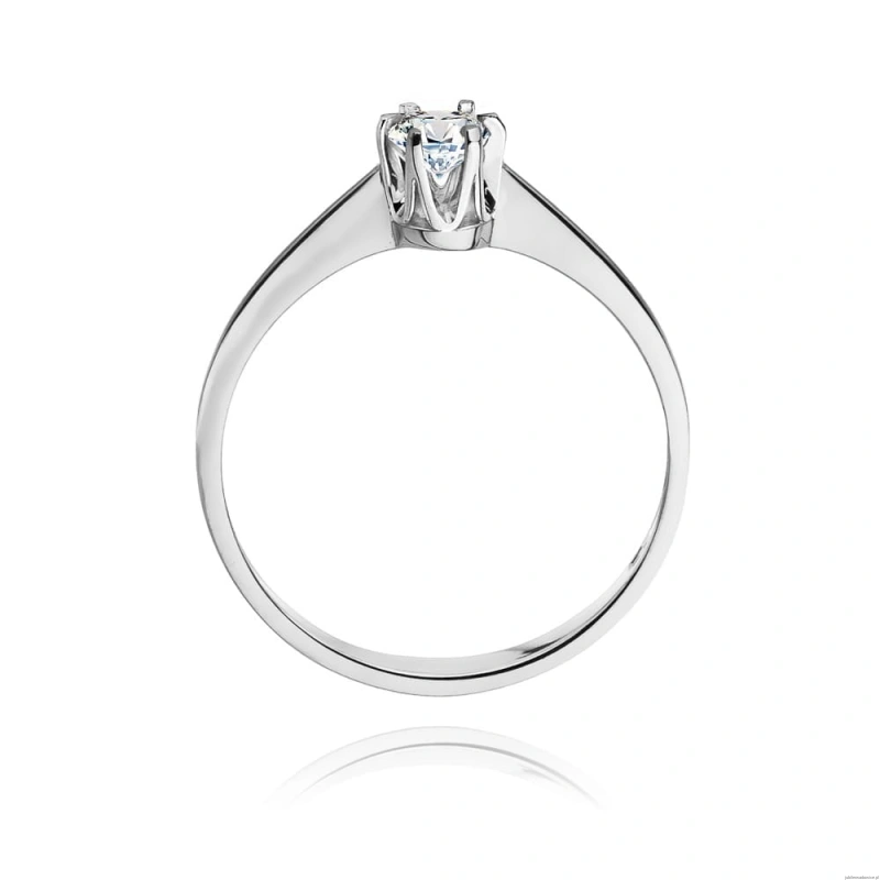 Pierścionek W220 Diament 0,20ct białe złoto