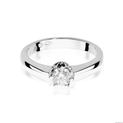 Pierścionek W220B Diament 0,25ct białe złoto