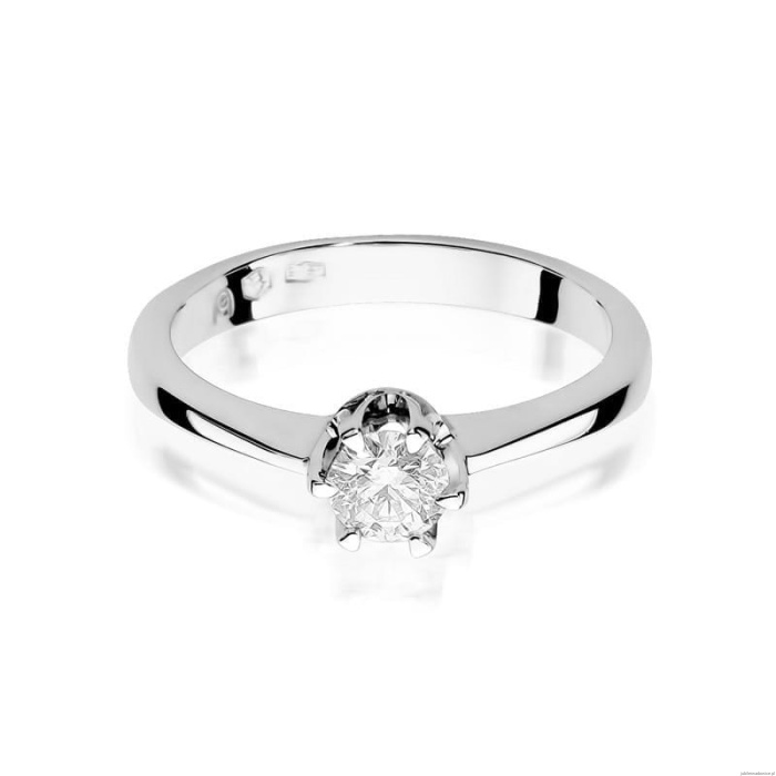 Pierścionek W220B Diament 0,25ct białe złoto