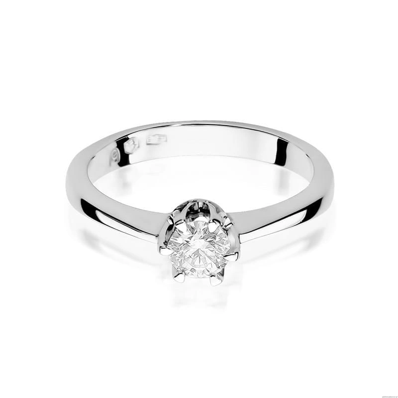 Pierścionek W220B Diament 0,25ct białe złoto