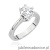 Pierścionek W220B Diament 0,70ct białe złoto