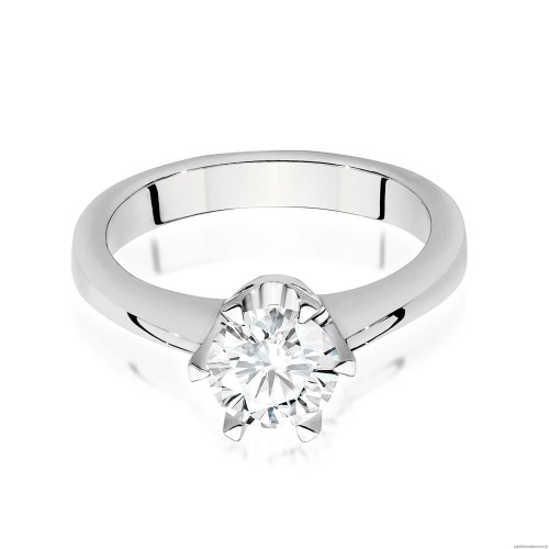 Pierścionek W220B Diament 0,70ct białe złoto