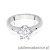 Pierścionek W220B Diament 0,70ct białe złoto