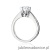 Pierścionek W220B Diament 0,70ct białe złoto