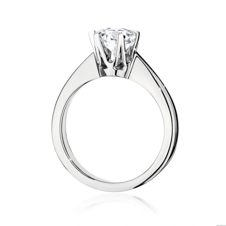 Pierścionek W220B Diament 0,70ct białe złoto