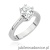 Pierścionek W220B Diament 1,00ct białe złoto