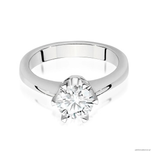 Pierścionek W220B Diament 1,00ct białe złoto
