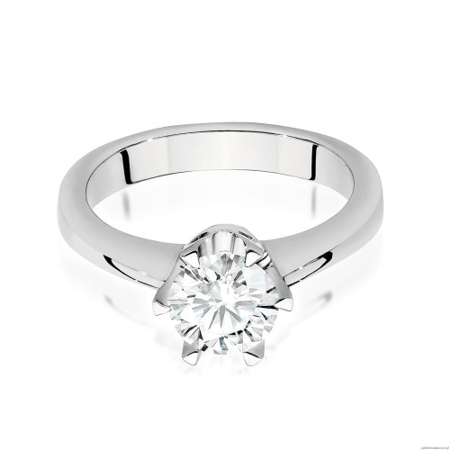 Pierścionek W220B Diament 1,00ct białe złoto
