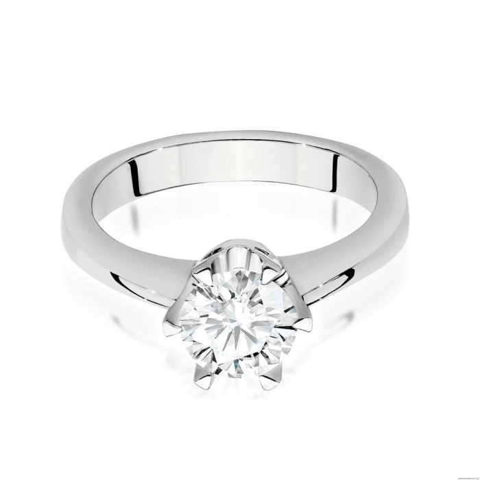 Pierścionek W220B Diament 1,00ct białe złoto