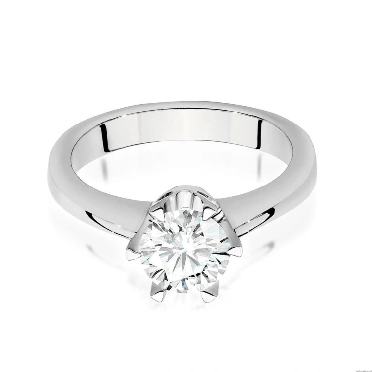 Pierścionek W220B Diament 1,00ct białe złoto