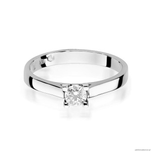 Pierścionek W221B Diament 0,20ct białe złoto