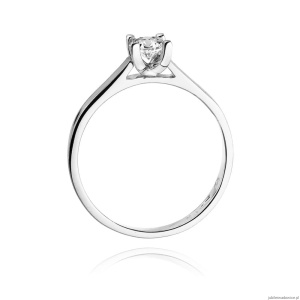 Pierścionek W221B Diament 0,20ct białe złoto
