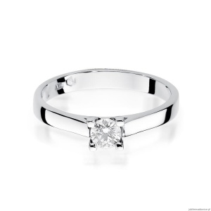 Pierścionek W221B Diament 0,25ct białe złoto